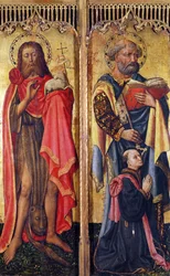 Saint Jean-Baptiste et Saint Pierre, du Retable de Pierre Rup, vers 1450